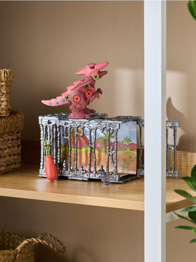 Sinsay - Hračka – Dinosaurus v klietke - červená