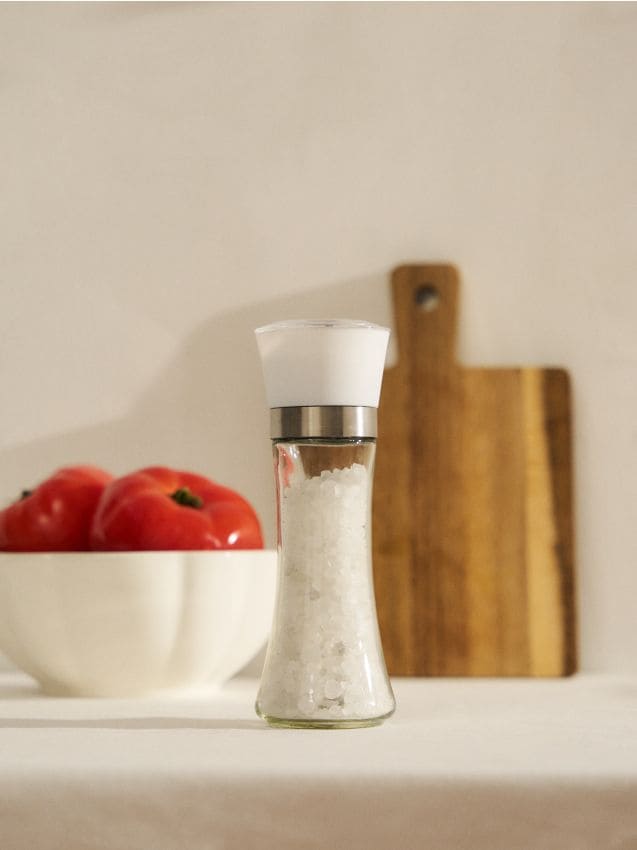 Sinsay - Râșniță din Sticlă pentru Condimente - alb