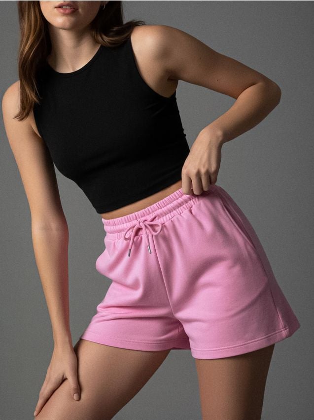 Sinsay - Szorty dresowe - różowy