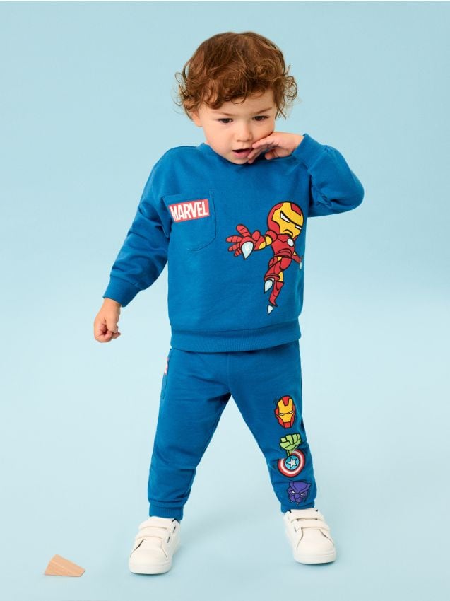 Sinsay - Mikina Marvel - indigová