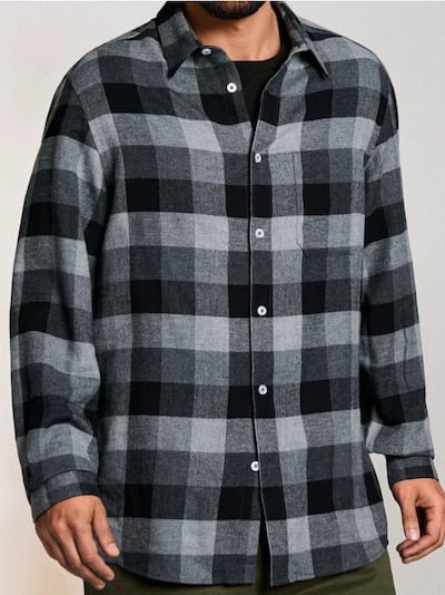 Бавовняна картата сорочка