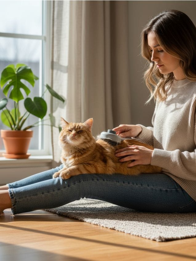 Sinsay - Perie pentru animale de companie - gri deschis