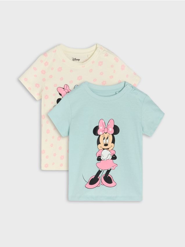 Sinsay - Koszulki 2 pack Minnie Mouse - zielony