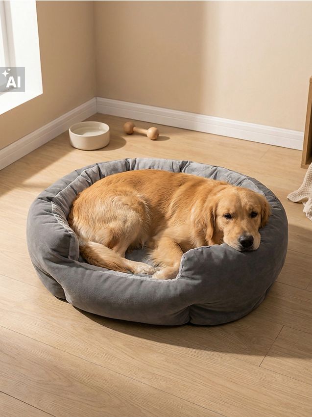 Sinsay - Set pentru câine: culcuș, pătură și jucărie de pluș 3 pack - gri deschis