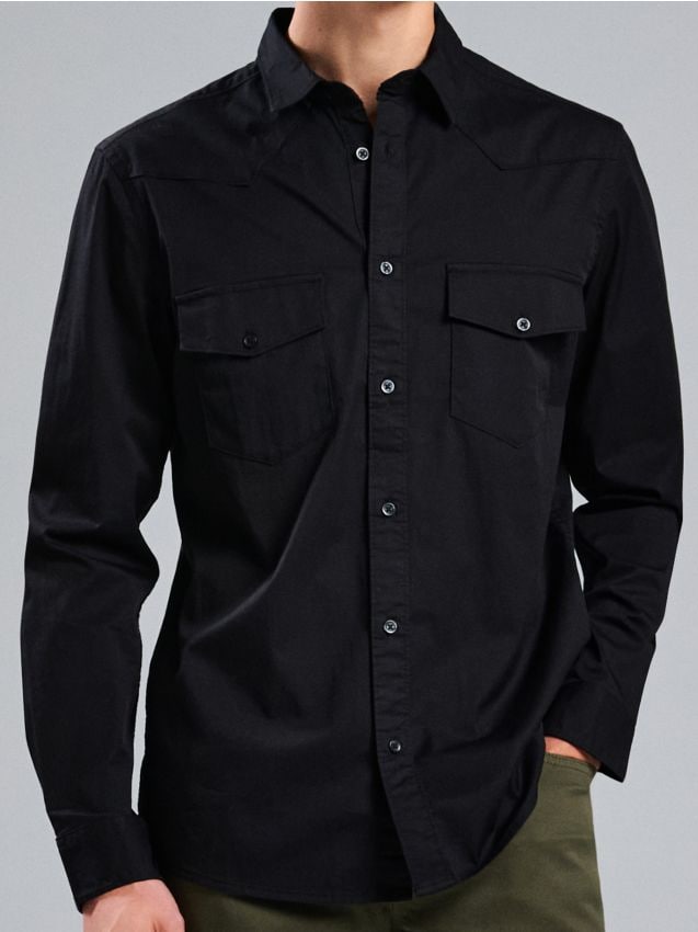 Sinsay - Cămașă - negru