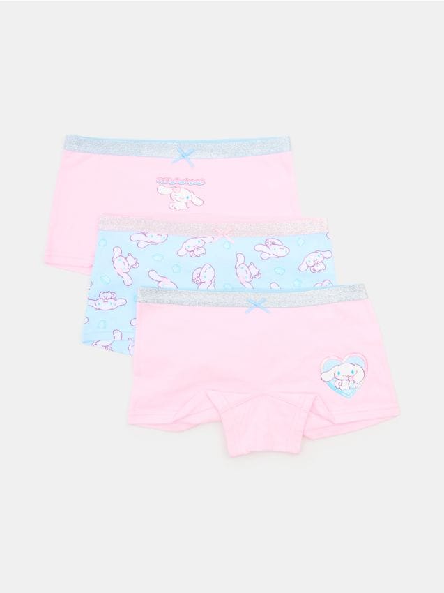 Sinsay - Boxeri din bumbac 3 pack Cinnamoroll - roz-pastel
