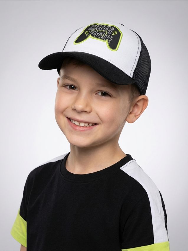 Sinsay - Șapcă cu vizor și broderie - negru