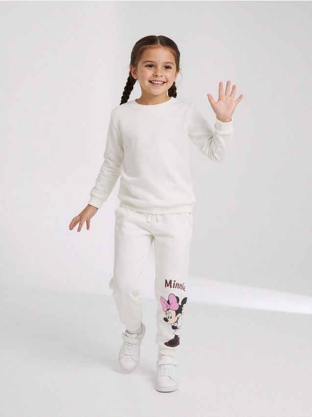 Sinsay - Tepláky Minnie Mouse - pastelová ružová