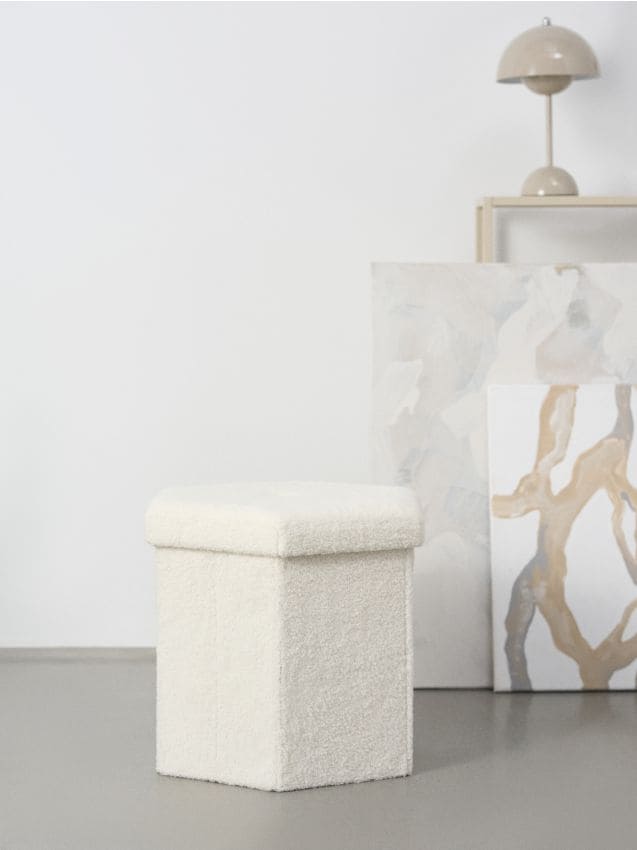 Sinsay - Taburet s úložným priestorom - biela