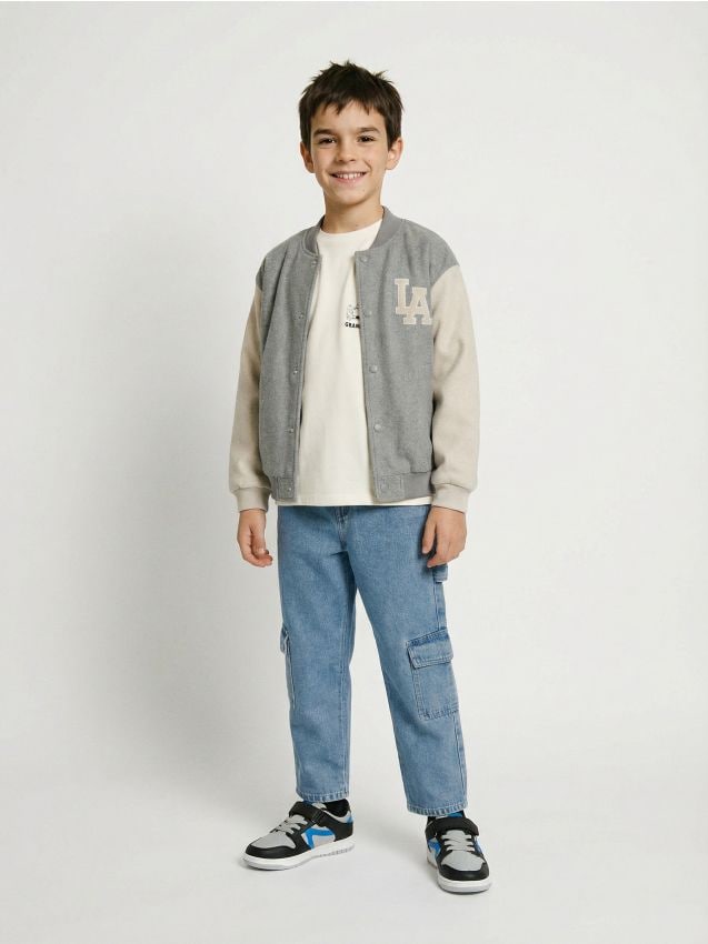 Sinsay - Kurtka bejsbolówka - szary