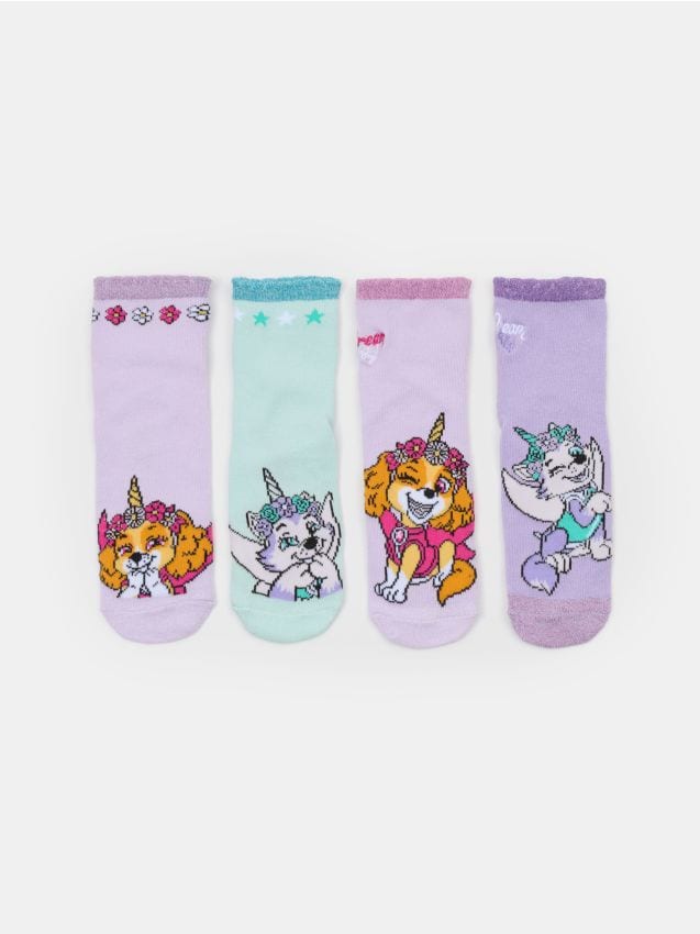 Sinsay - Set de 4 perechi de șosete PAW Patrol - lavand