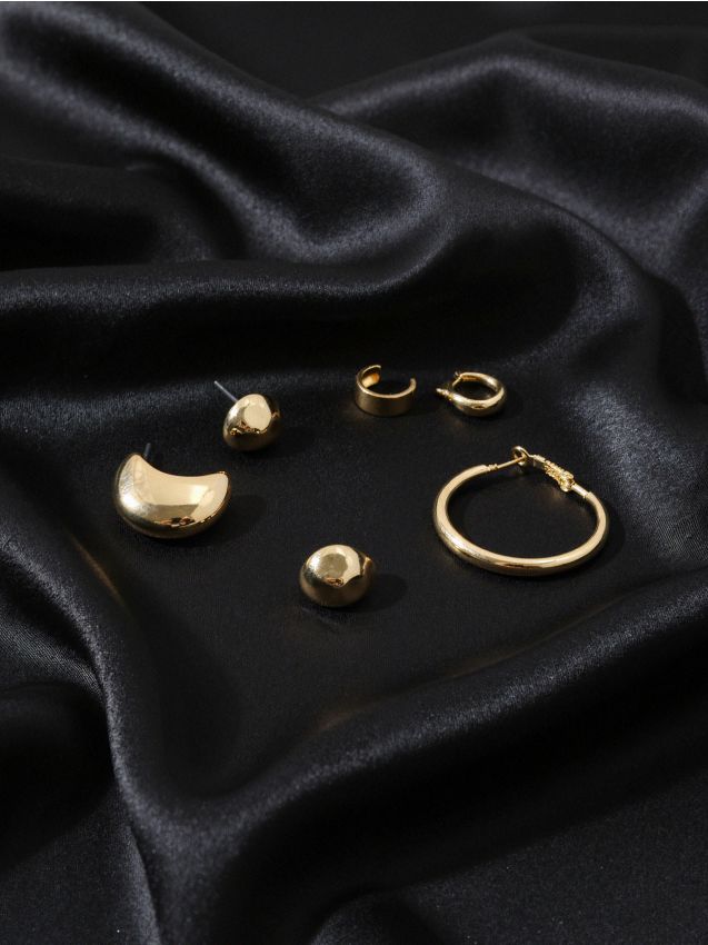 Sinsay - Náušnice 7 pack - zlatá