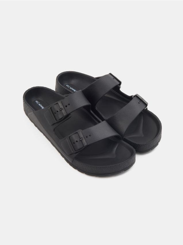 Sinsay - Papuci cu catarame - negru