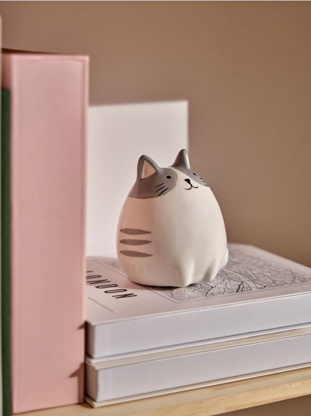 Sinsay - Pușculiță din ceramică cu motiv de pisică - multicolor