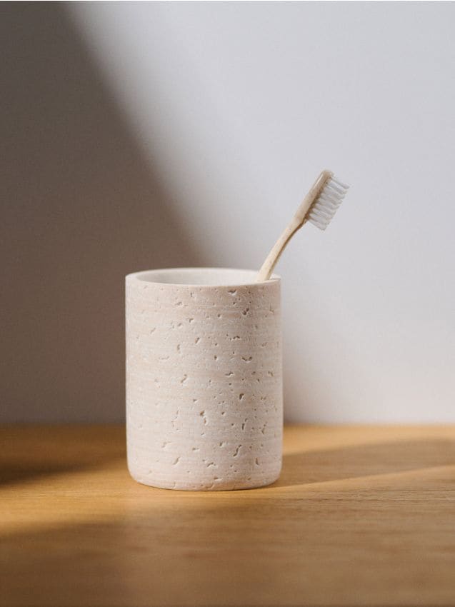 Sinsay - Pahar pentru periuțe de dinți - bej