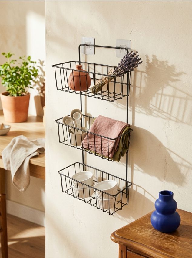 Sinsay - Raft cu trei coșuri - negru