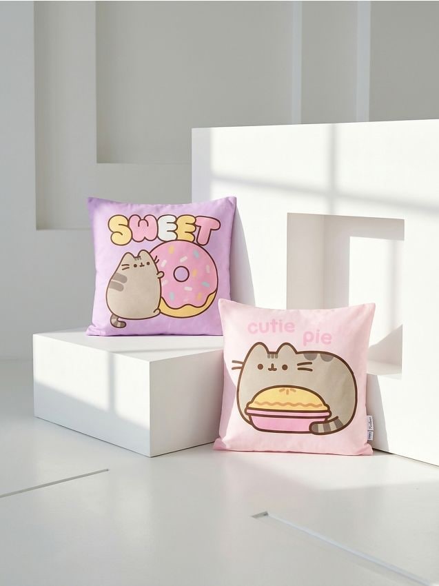 Sinsay - Set de fețe de pernă Pusheen 2 bucăți - roz