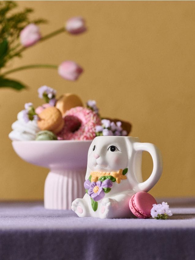 Sinsay - Cană de Paște din dolomit în formă de iepuraș - multicolor