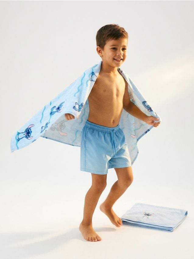 Sinsay - Set 2 prosoape din bumbac Stitch - light blue