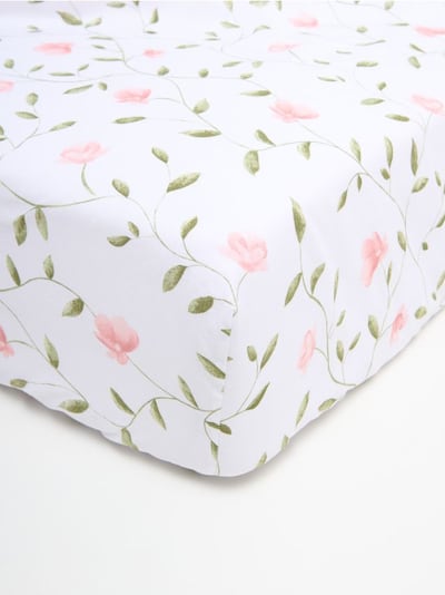 Бавовняне простирадло з еластичною гумкою 160x200