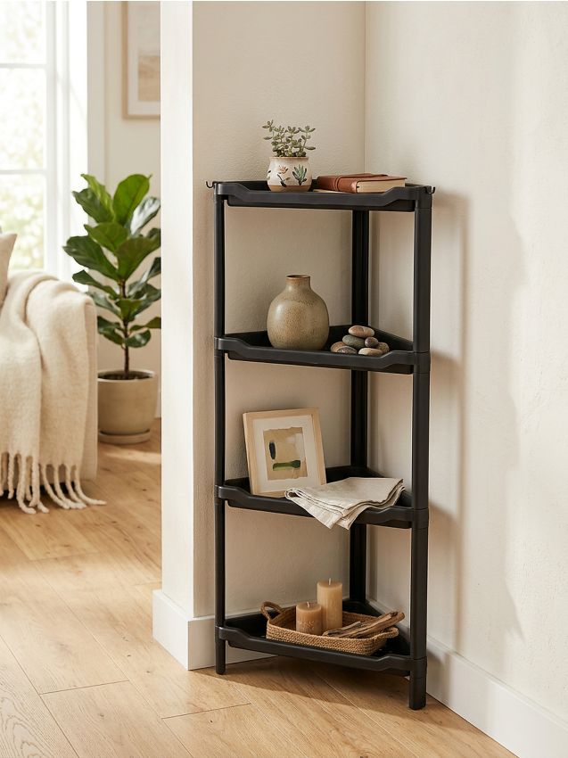 Sinsay - Raft de colț - negru