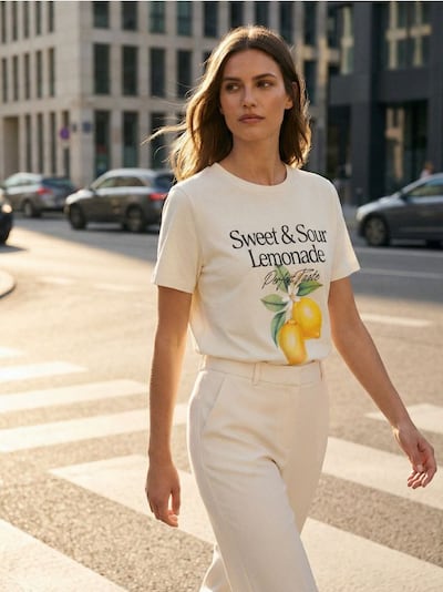 Bawełniana koszulka z nadrukiem