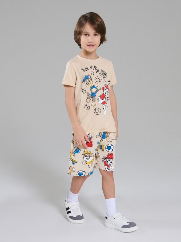 Sinsay - Pantaloni scurți cu buzunare PAW Patrol - bej
