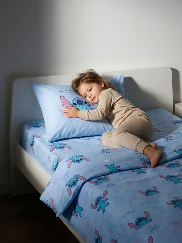 Sinsay - Set cu lenjerie de pat Stitch - light blue