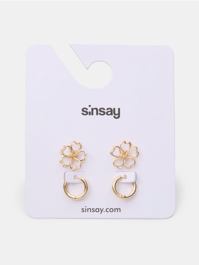 Sinsay - Naušnice U Obliku Cvjetova 2 pack