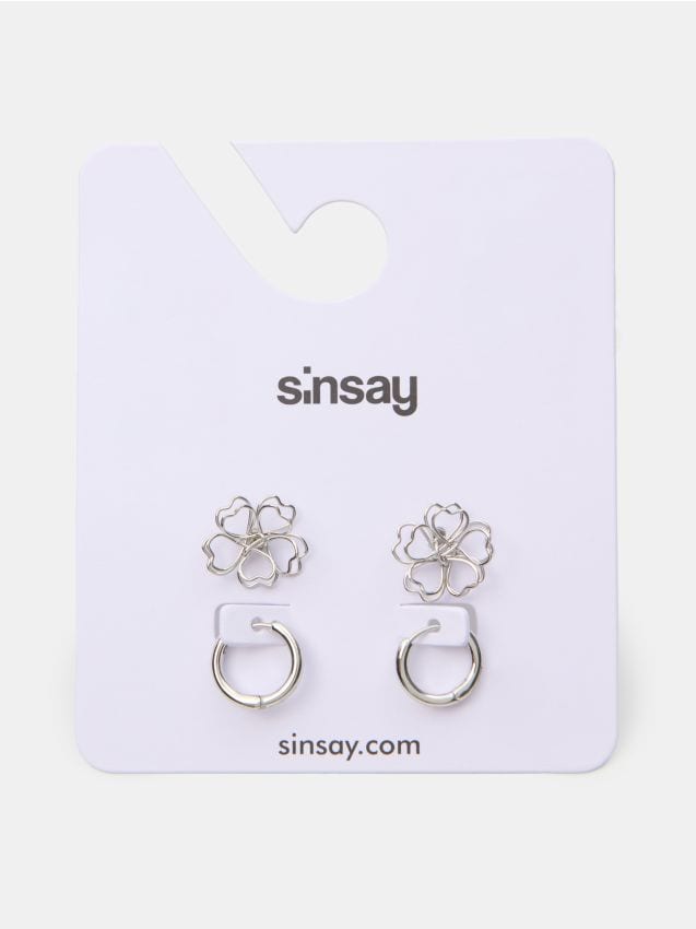 Sinsay - Naušnice U Obliku Cvjetova 2 pack
