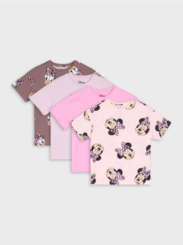 Sinsay - Koszulki 3 pack Minnie Mouse - kremowy