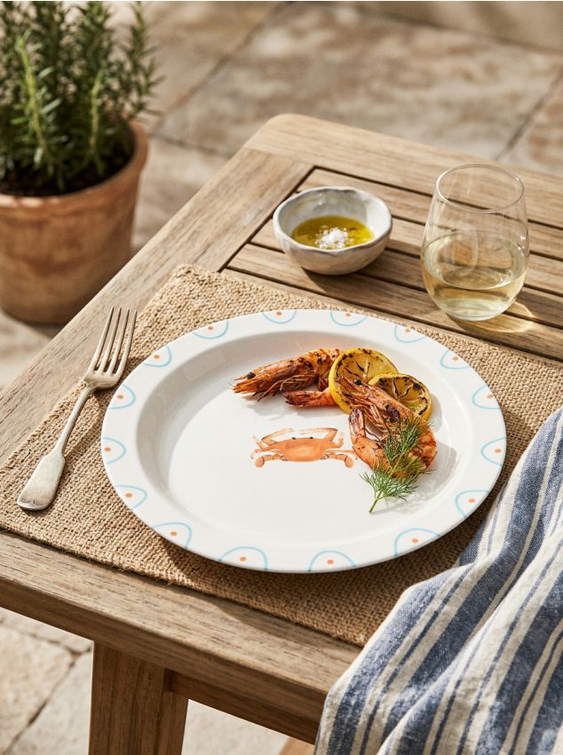 Sinsay - Farfurie ceramică cu motiv marin - multicolor