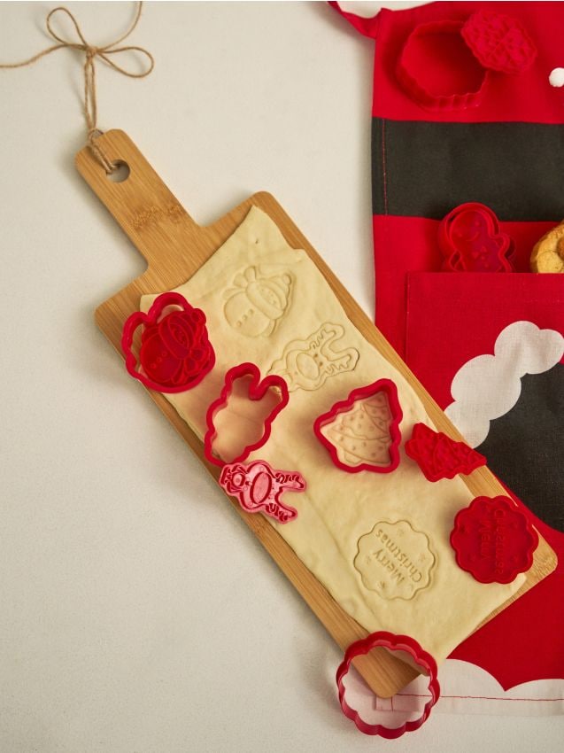 Sinsay - Pečiatky na sušienky s vianočným motívom 8 kusov - červená