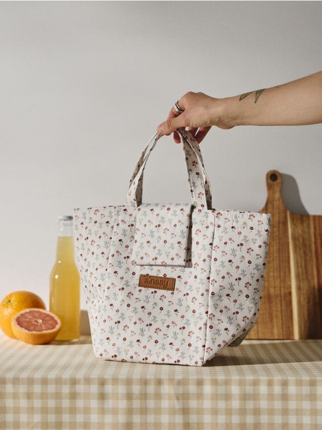 Sinsay - Geantă termică cu model floral - multicolor
