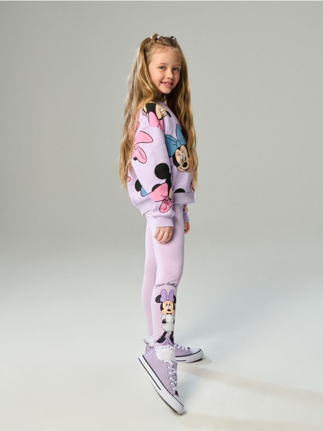 Sinsay - Súprava 2 legín Minnie Mouse - levanduľová