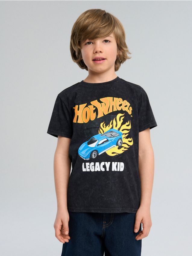 Sinsay - Tricou Hot Wheels - negru