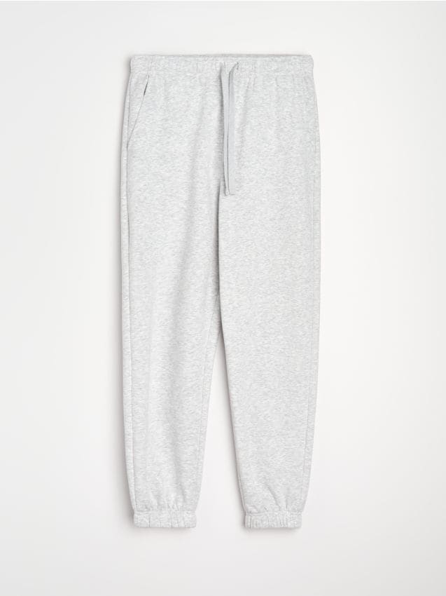 Sinsay - Pantaloni de trening tip jogger - gri deschis