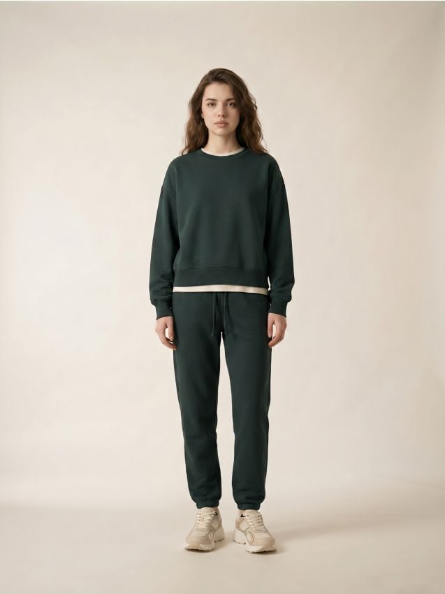 Sinsay - Pantaloni de trening tip jogger - albastru-verzui