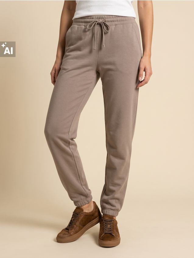 Sinsay - Pantaloni de trening tip jogger - bej