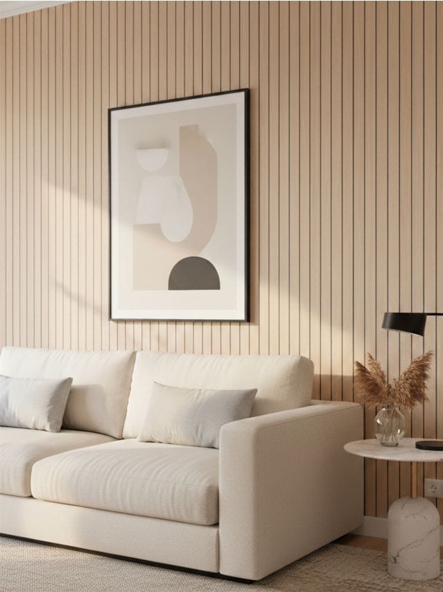 Sinsay - Tapetă autocolantă cu model de lamele - bej