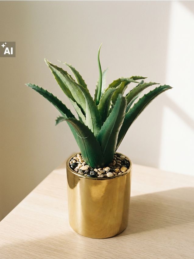 Sinsay - Plantă decorativă în ghiveci – agavă - auriu