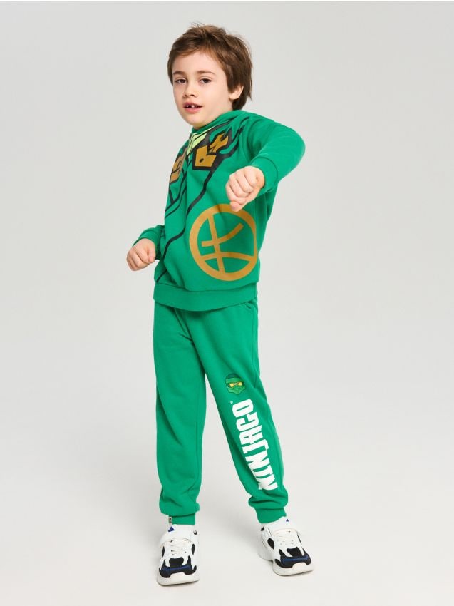 Sinsay - Hanorac cu imprimeu Lego Ninjago - verde