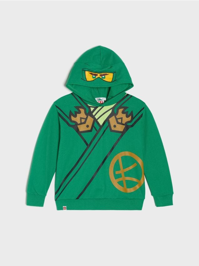 Sinsay - Hanorac cu imprimeu Lego Ninjago - verde