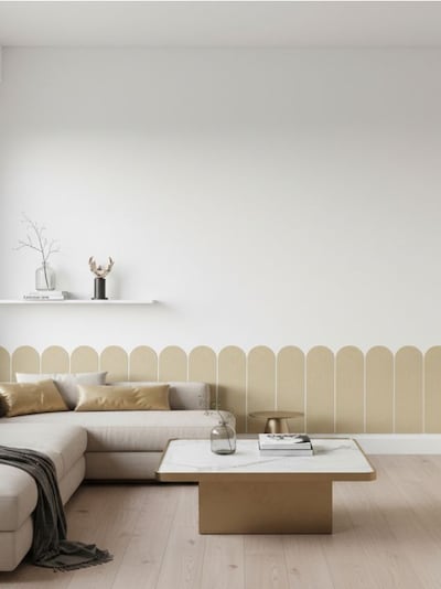 Nástěnné samolepky ve tvaru panelů – sada 5 ks