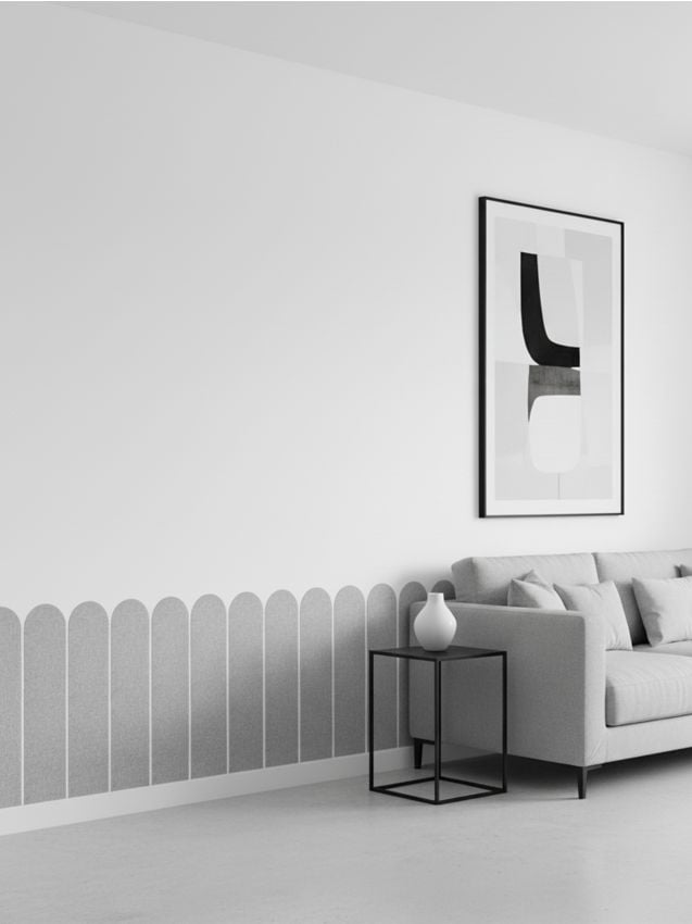 Sinsay - Autocolante de perete sub formă de panouri – set de 5 bucăți - gri-închis