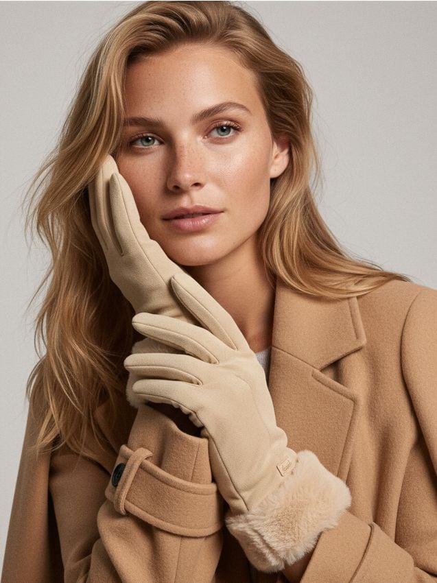 Sinsay - Rukavice - béžová