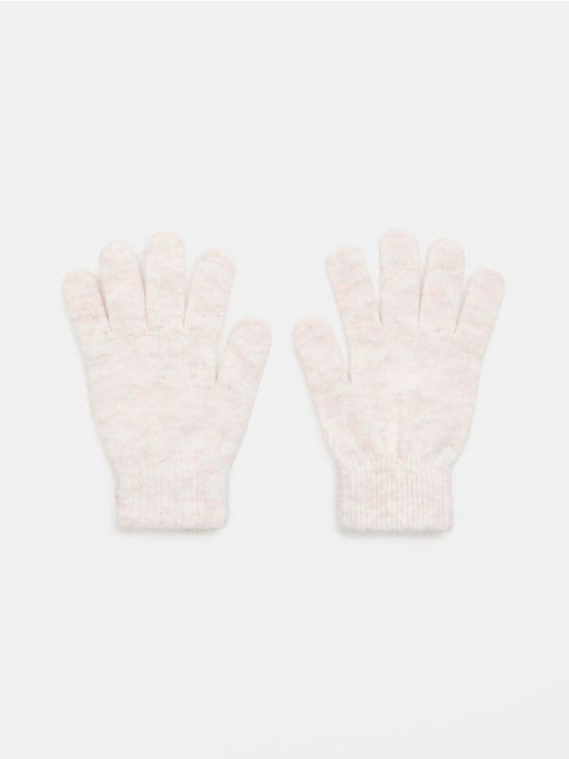 Sinsay - Rukavice s prímesou vlny - krémová