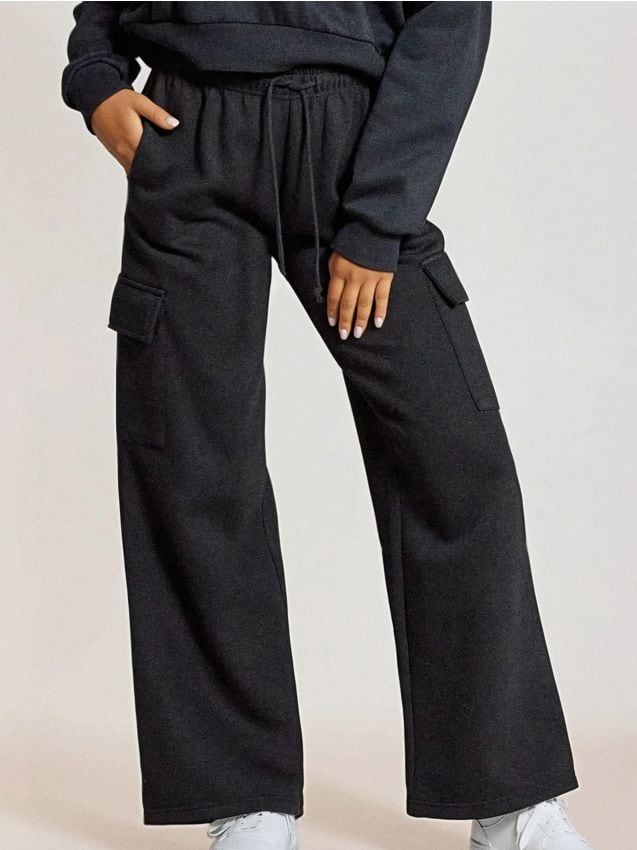 Pantaloni wide leg - SINSAY