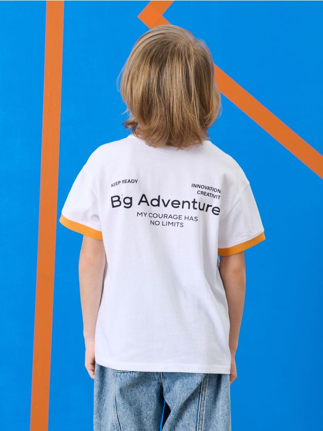 Sinsay - Tričko s krátkym rukávom - biela