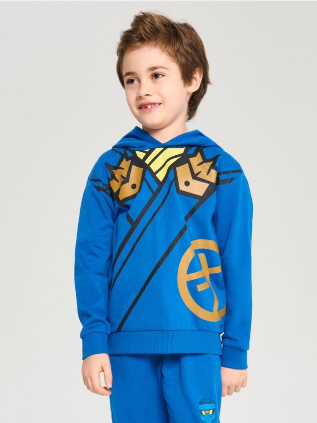 Sinsay - Hanorac cu imprimeu Lego Ninjago - albastru